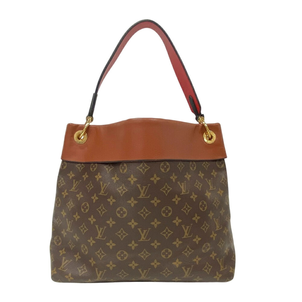 Louis Vuitton Brown Crossbody Handbag Tuileries Hobo Shoulder Monogram Bag